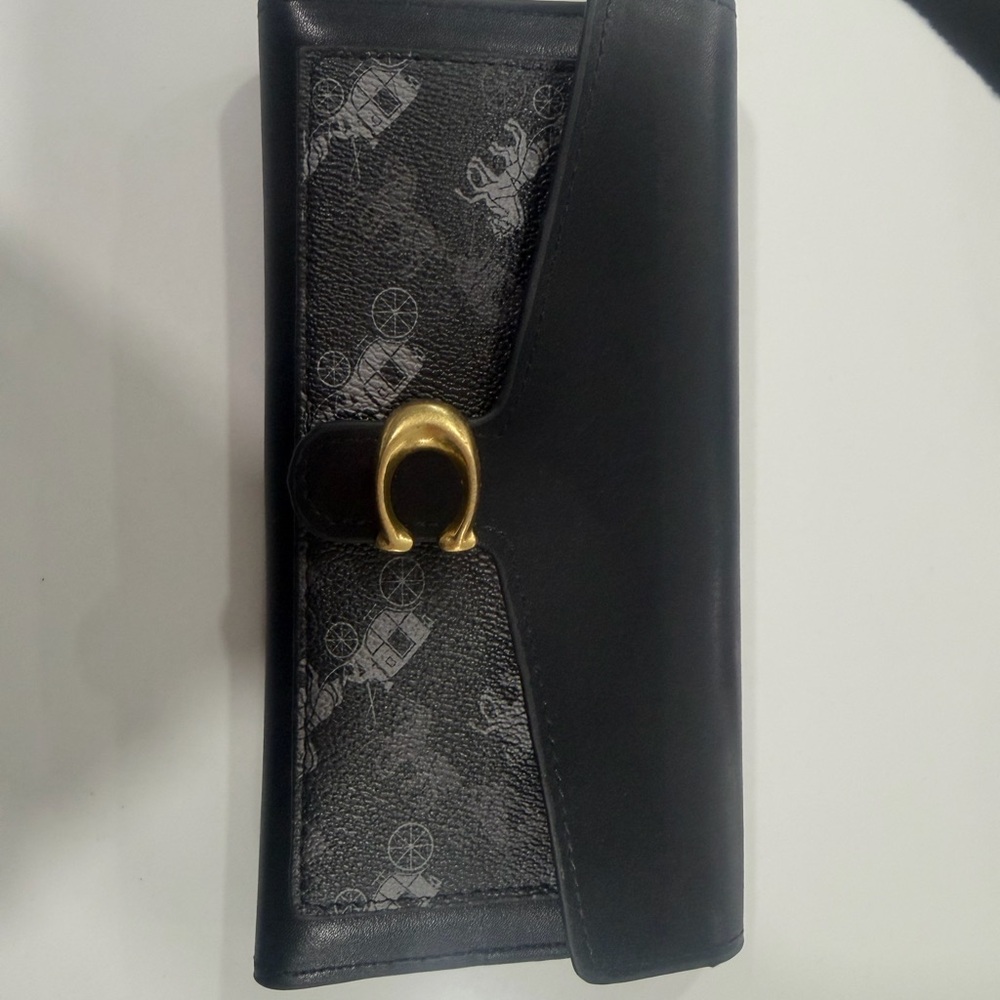 Elegant Black Women's Checkbook Wallet